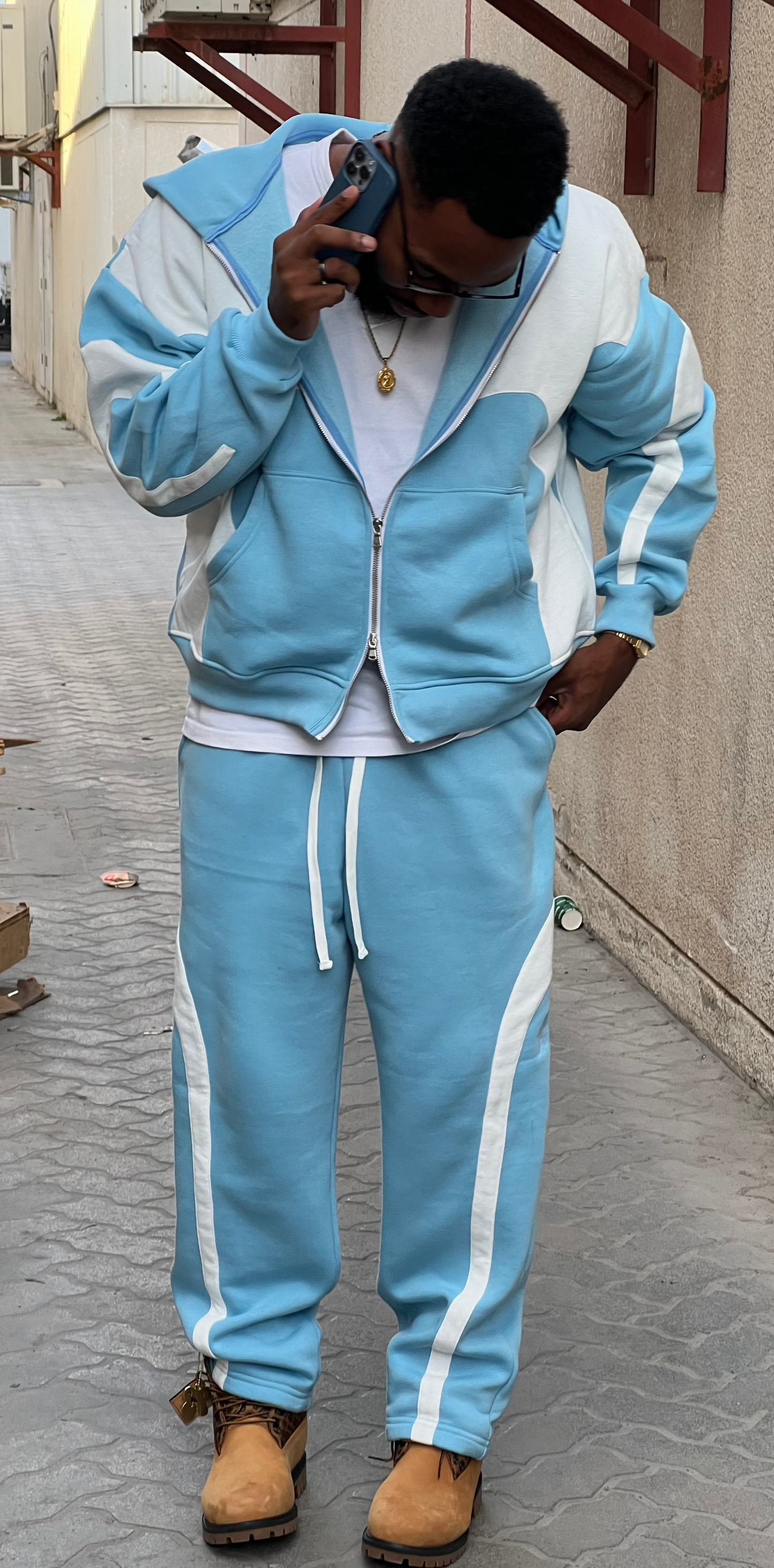 TRIAL & ERROR BABY BLUE TRACKSUIT