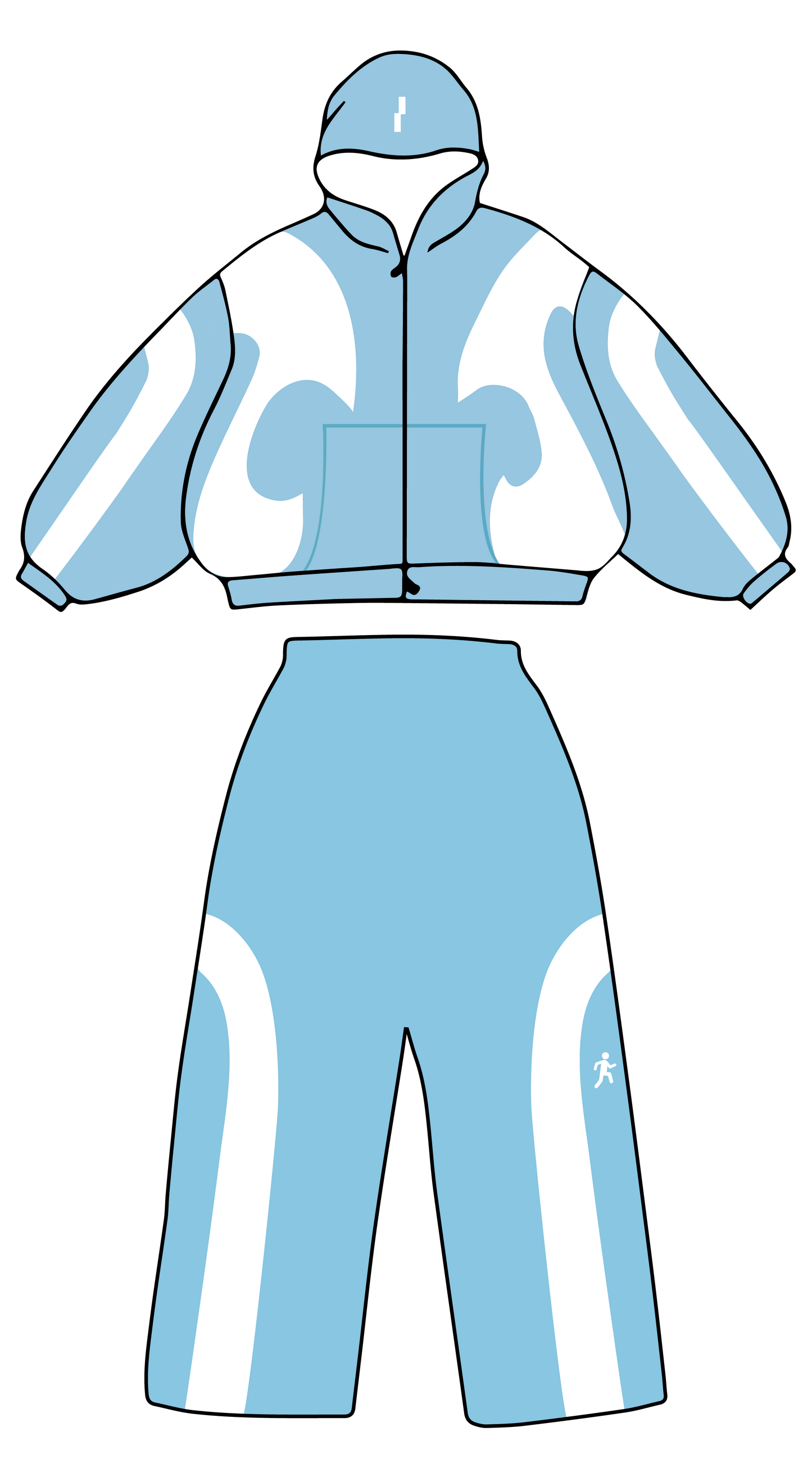 TRIAL & ERROR BABY BLUE TRACKSUIT